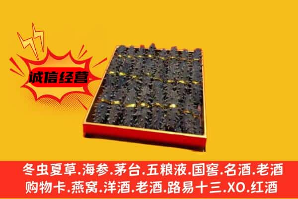 喀什市回收海参